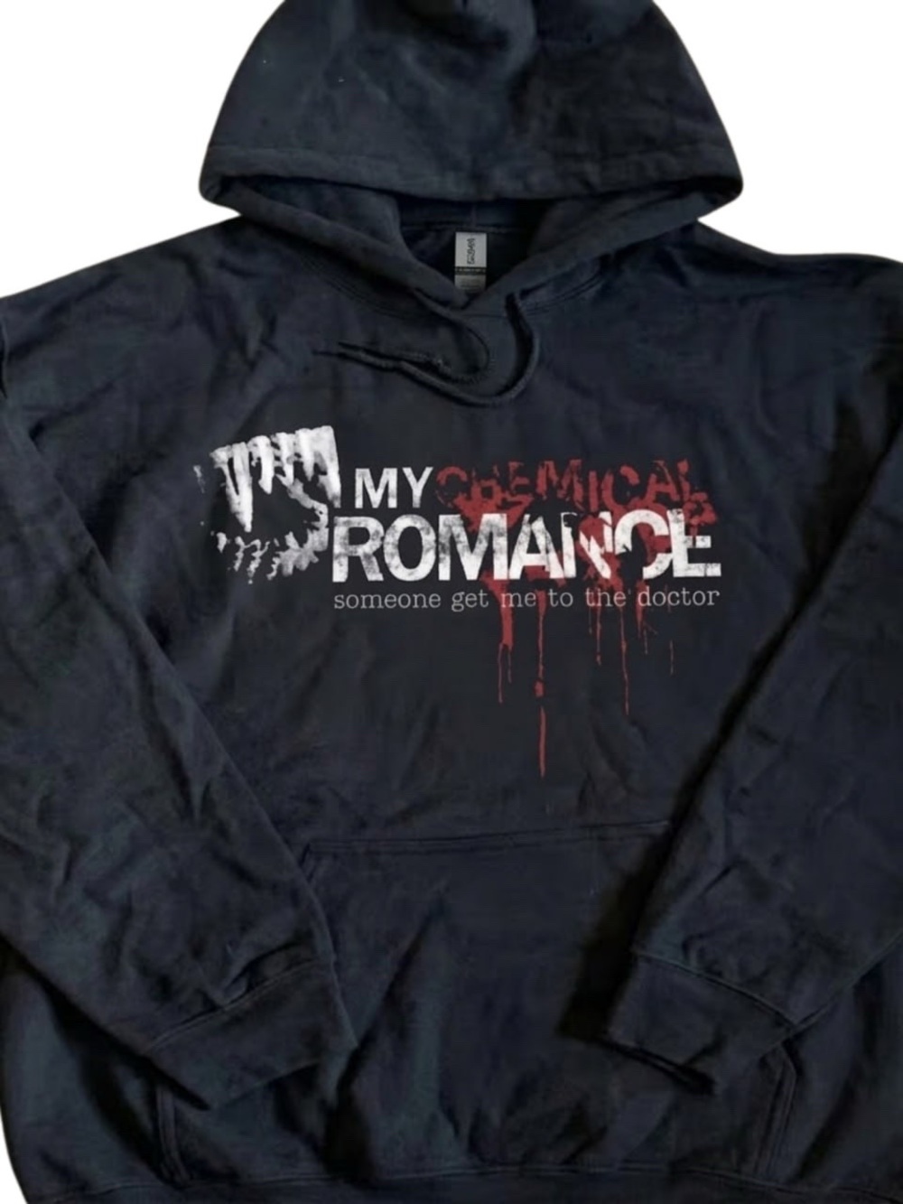Gildan Black Hoodie with My Chemical Romance Logo